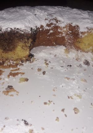 Una foto de Budín de naranja y chocolate