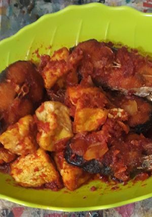 Foto resep Ikan patin+tahu dicabein ala Padang