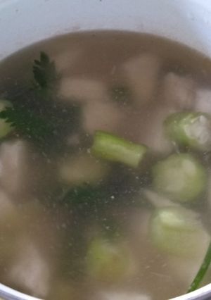Foto resep Sup gambas putih telur