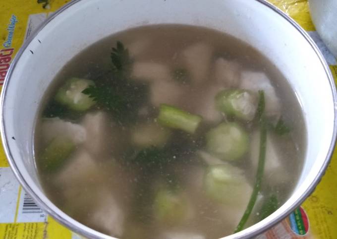 Cara Buat Sup gambas putih telur Farah Quinn