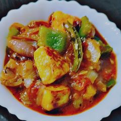 A picture of Kadhai paneer.