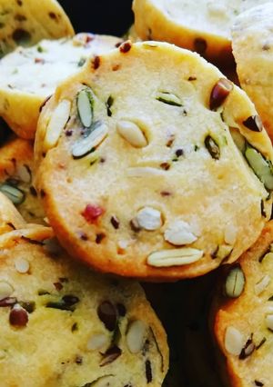 Une photo de Biscuits parmesan et graines