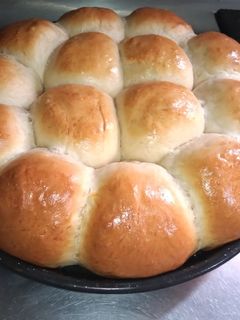 Una foto de Pan casero ideal para hacer hamburguesas 🙂