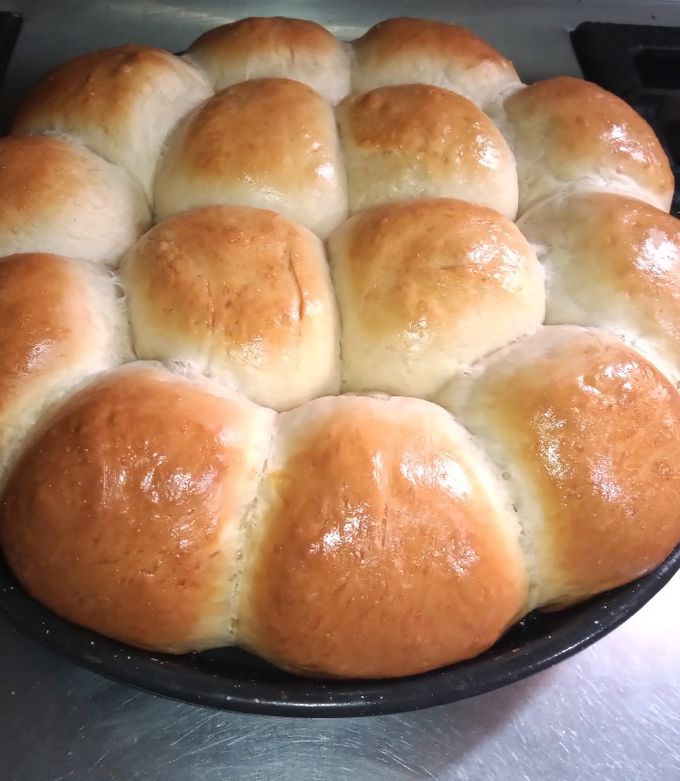 Una foto de Pan casero ideal para hacer hamburguesas 🙂