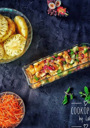 A picture of Pineapple salsa salad.