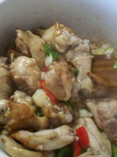 Una foto de Pollo a la diabla