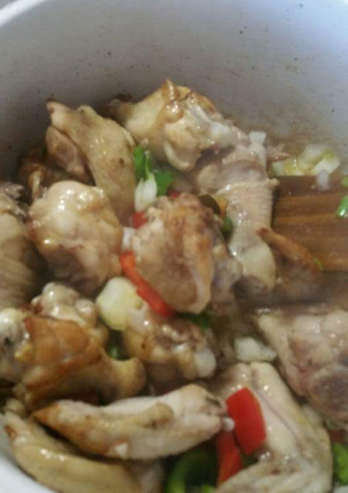 Una foto de Pollo a la diabla