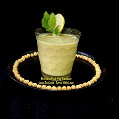 Sattu Healthy Drink - Basil Chana Sattu Drink A picture of Sattu Healthy Drink - Basil Chana Sattu Drink.