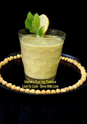 A picture of Sattu Healthy Drink - Basil Chana Sattu Drink.