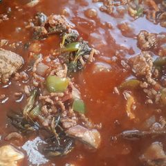 A picture of Rich pasta sauce.