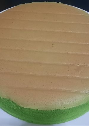 Foto resep 💚💚 Ogura Pandan Cake 💚💚
