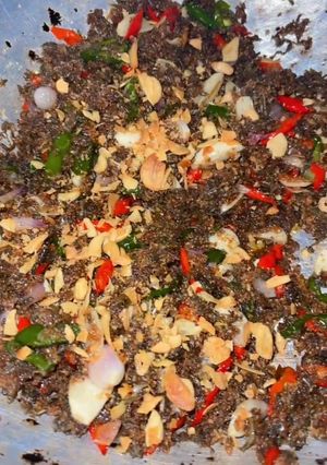 Foto resep Oseng samu anak iwak haruan