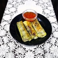 A picture of Walnuts Spring and Paneer Rolls.