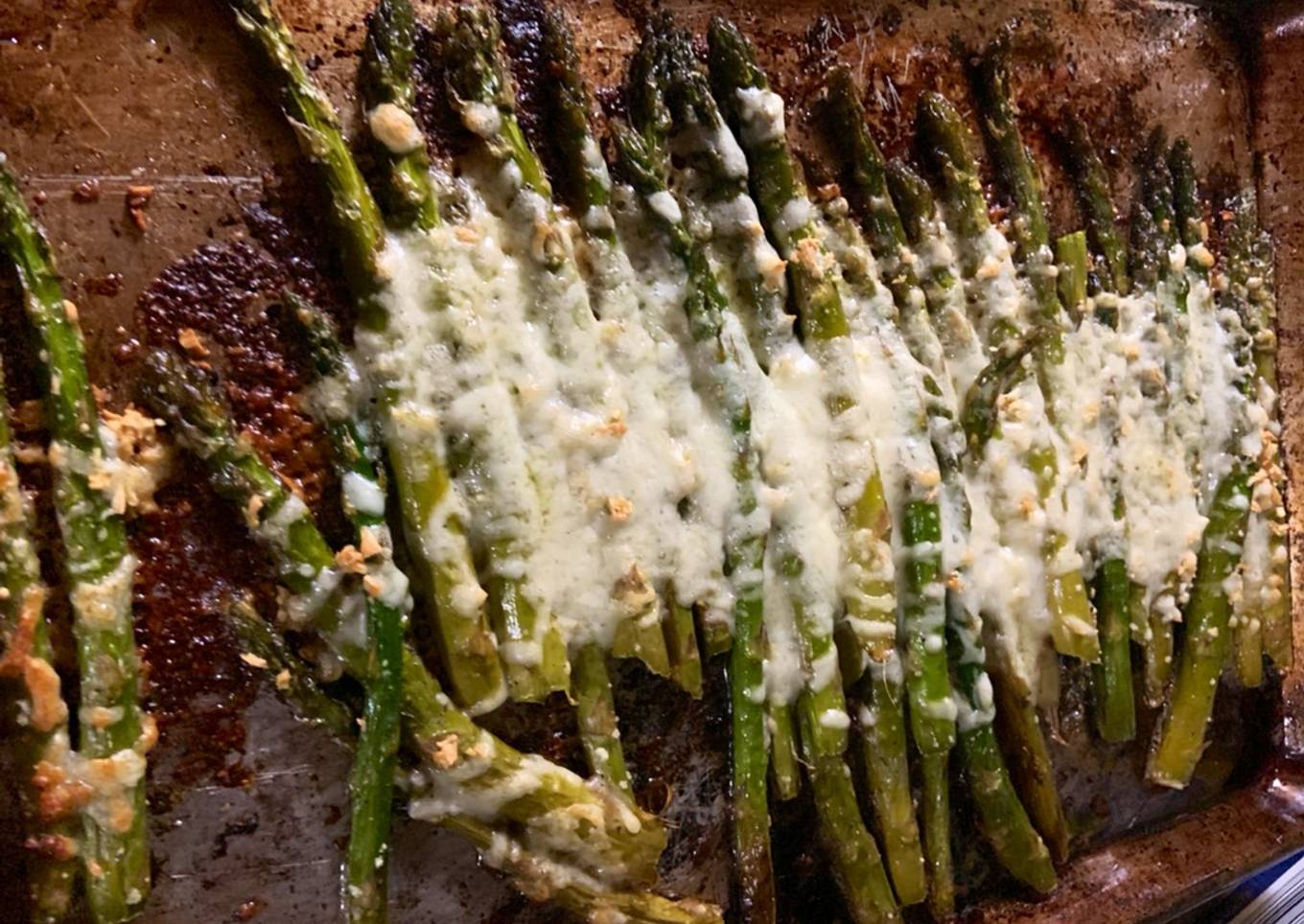 Grilled Asparagus with Mozzarella Approved