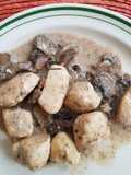 Pechuga de pollo con champiñones light