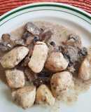 Pechuga de pollo con champiñones light