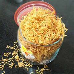 Aloo Bhujiya /Potato sev A picture of Aloo Bhujiya /Potato sev.