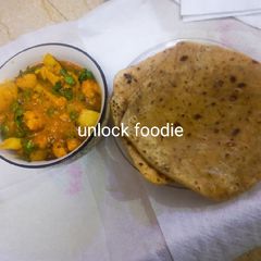 Cauliflower and Aloo ki sabzi A picture of Cauliflower and Aloo ki sabzi.