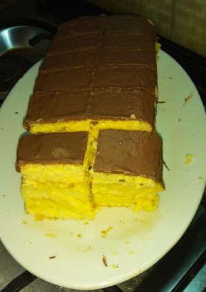 Kókuszos pudingos piskóta recept fotója