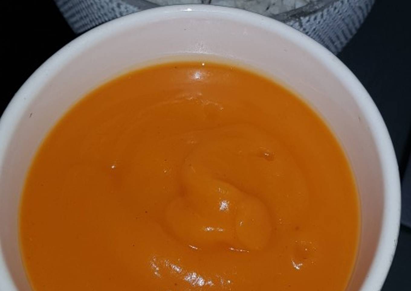 Sopa de calabaza light al horno