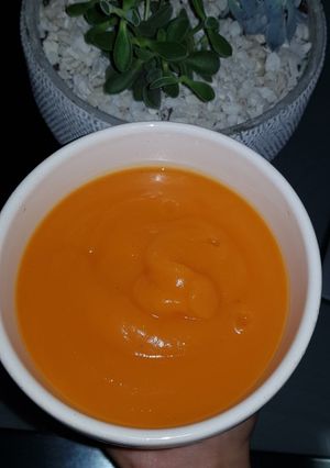 Una foto de Sopa de calabaza light al horno