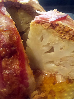 Bacon szalonnában sült karfiol bomba recept fotója