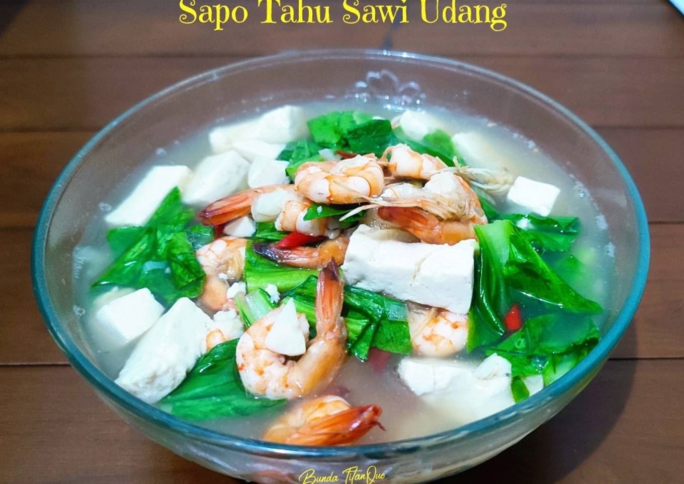 Sapo Tahu Sawi Udang