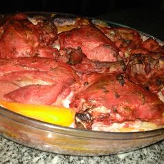 A picture of Creamy baked chicken with potatoes#mashujaarecipe.
