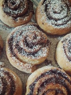 Gluténmentes, tojás,- tejmentes zabpehelylisztes kakaós csiga recept fotója