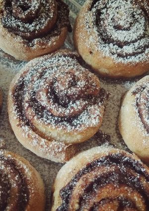 Gluténmentes, tojás,- tejmentes zabpehelylisztes kakaós csiga recept fotója