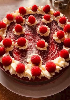 Une photo de Biscuit aux framboises