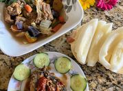 A picture of pepper fish with potatoes