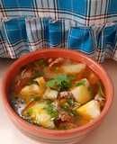 Sopa de res