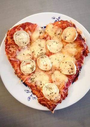 Une photo de Pizza aux fromages de la Saint Valentin