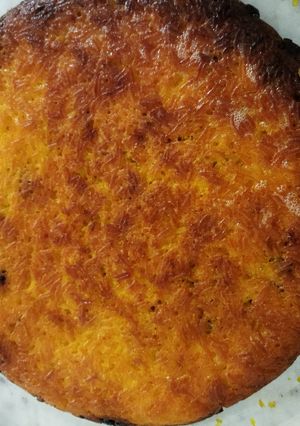 عکسی از دستور ته چین مرغ برشته شده