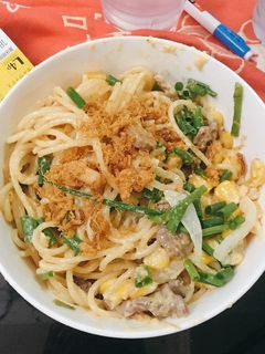 Hình của món Mỳ ý sốt kem trứng bò 🍝.