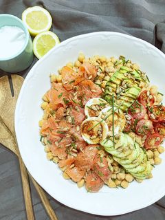Una foto de 🍃 Ensalada de garbanzos🍃