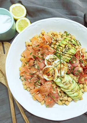 Una foto de 🍃 Ensalada de garbanzos🍃