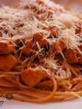 Tallarines con salsa a la chilena