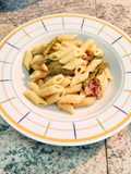 Penne al pesto di Fagiolini e prosciutto