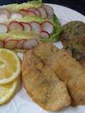Filetes de solomillo de cerdo empanados