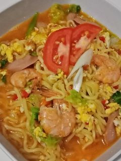 Foto resep Mie Tek Tek Kuah Ajib