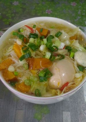 Foto resep Kuah bihun telur ke-labu
