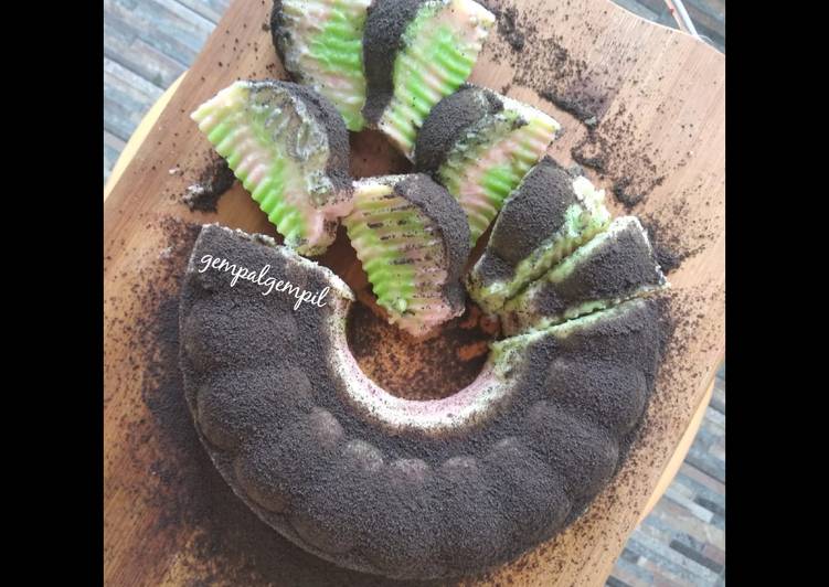 Resep Puding Cake 3 Warna Anti Gagal