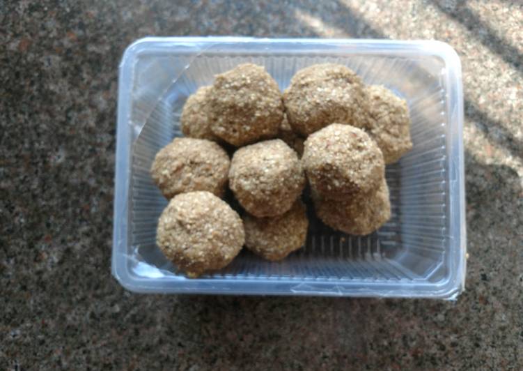 Simple Way to Make Super Quick Homemade Til dry fruits gur laddoo