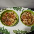 Spaghetti And Mix Veg Soup