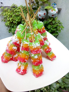 Foto resep Sate Lapis Singkong Rainbow