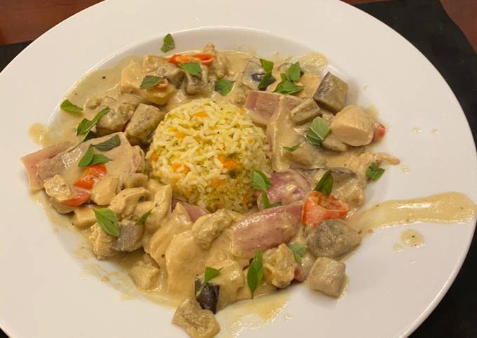 Green Curry Chicken and Eggplant