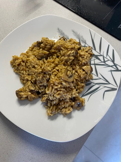 Una foto de Risotto portobello