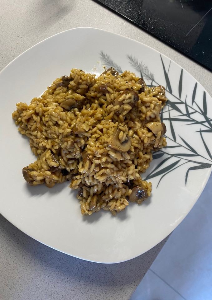 Una foto de Risotto portobello
